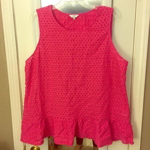 Peplum Sleeveless Top
